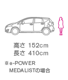 高さ152cm 長さ410cm