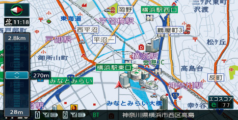 拡大・縮小スライダーバー