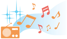 FMの周波数は振幅が狭いため、ノイズや雑音が入りにくい！