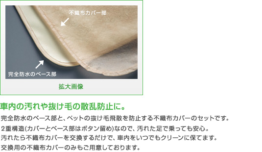 ペットシートカバー拡大画像