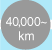 40,000km～