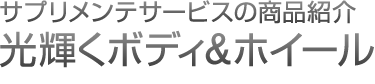 サプリメンテサービスの商品紹介 光輝くボディ＆ホイール