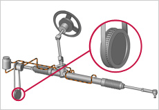 エンジンから、パワーステアリング装置へ動力を伝達しているベルトが劣化してしまい、スリップを起こしていることが考えられます。